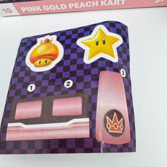 Mario Kart Deluxe Toy Cars Set Of 3 Pink Gold Peach Bowser Donkey Kong Figures - Picture 10 of 12